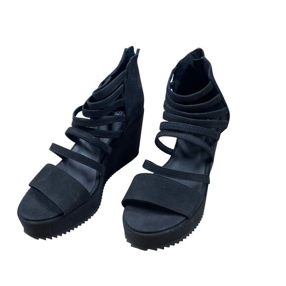 Eileen Fisher Wavey Black Tumbled Nubuck Women's Size 9 New Without Box - Picture 3 of 7